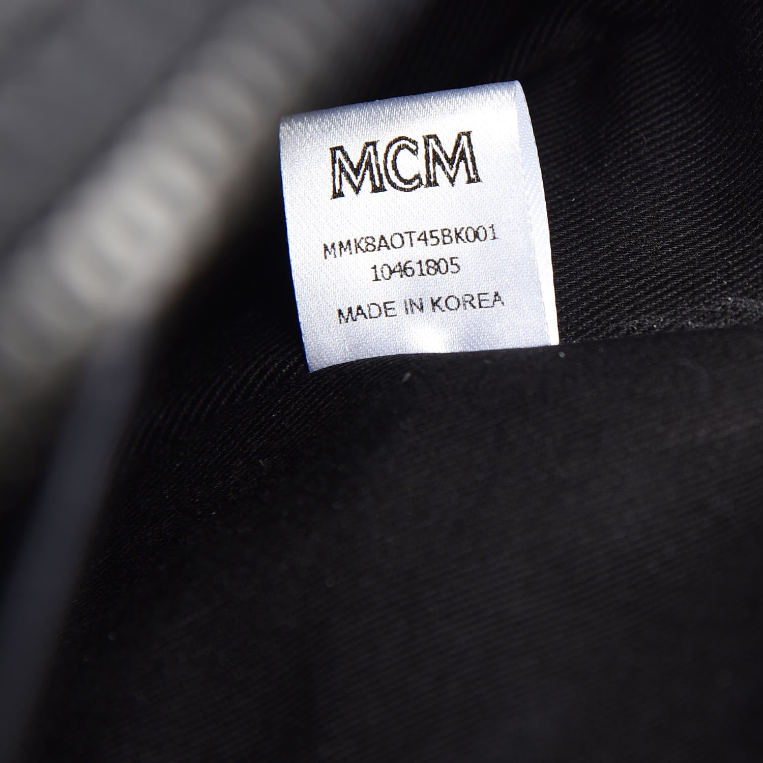 MCM Calfskin Ottomar Monogram Duke Backpack Black 9 of 10