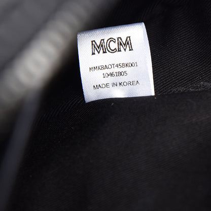 MCM Calfskin Ottomar Monogram Duke Backpack Black 9 of 10