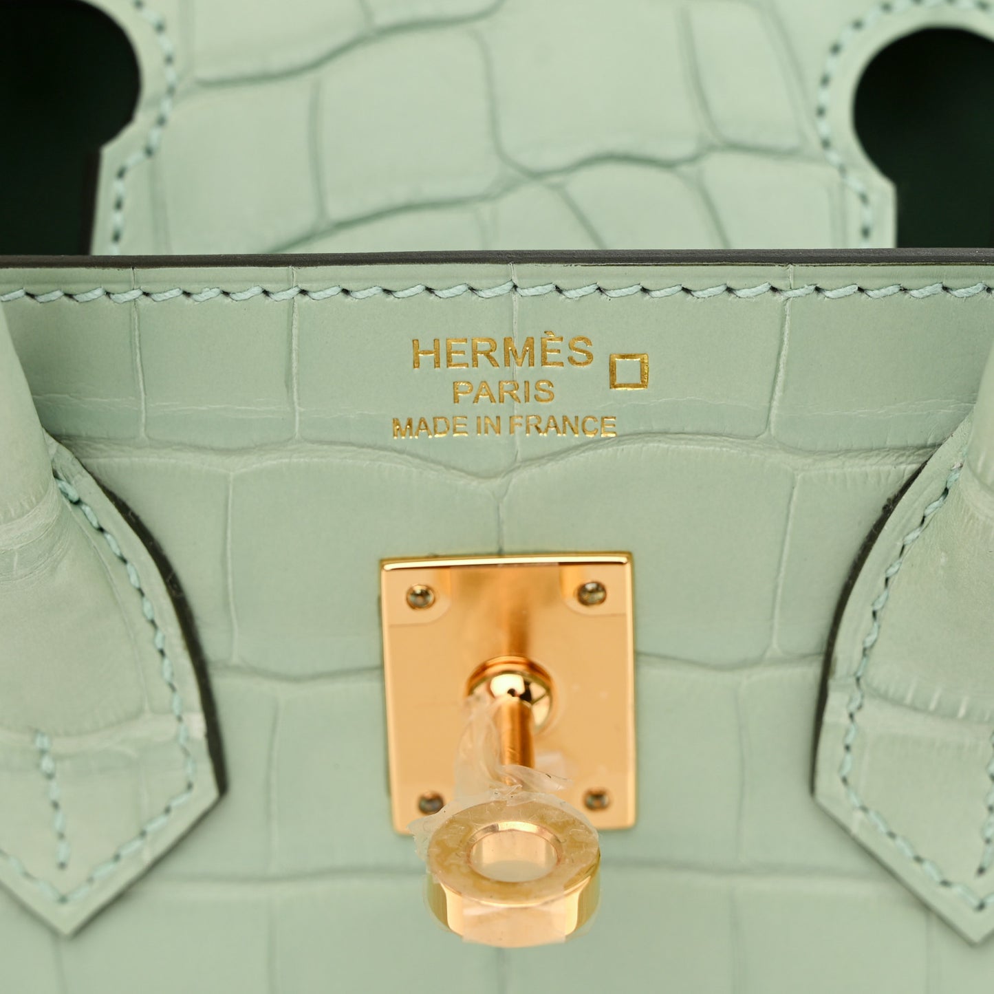 Matte Alligator Birkin 25 Vert D'eau