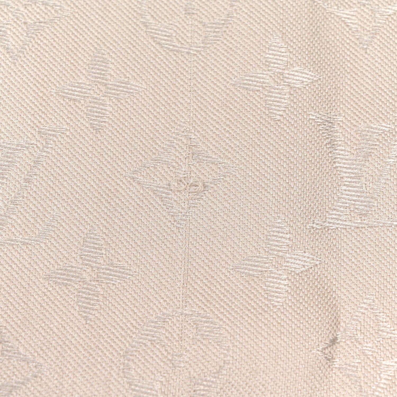 Louis Vuitton Silk Wool Monogram Shawl Greige 4 of 5