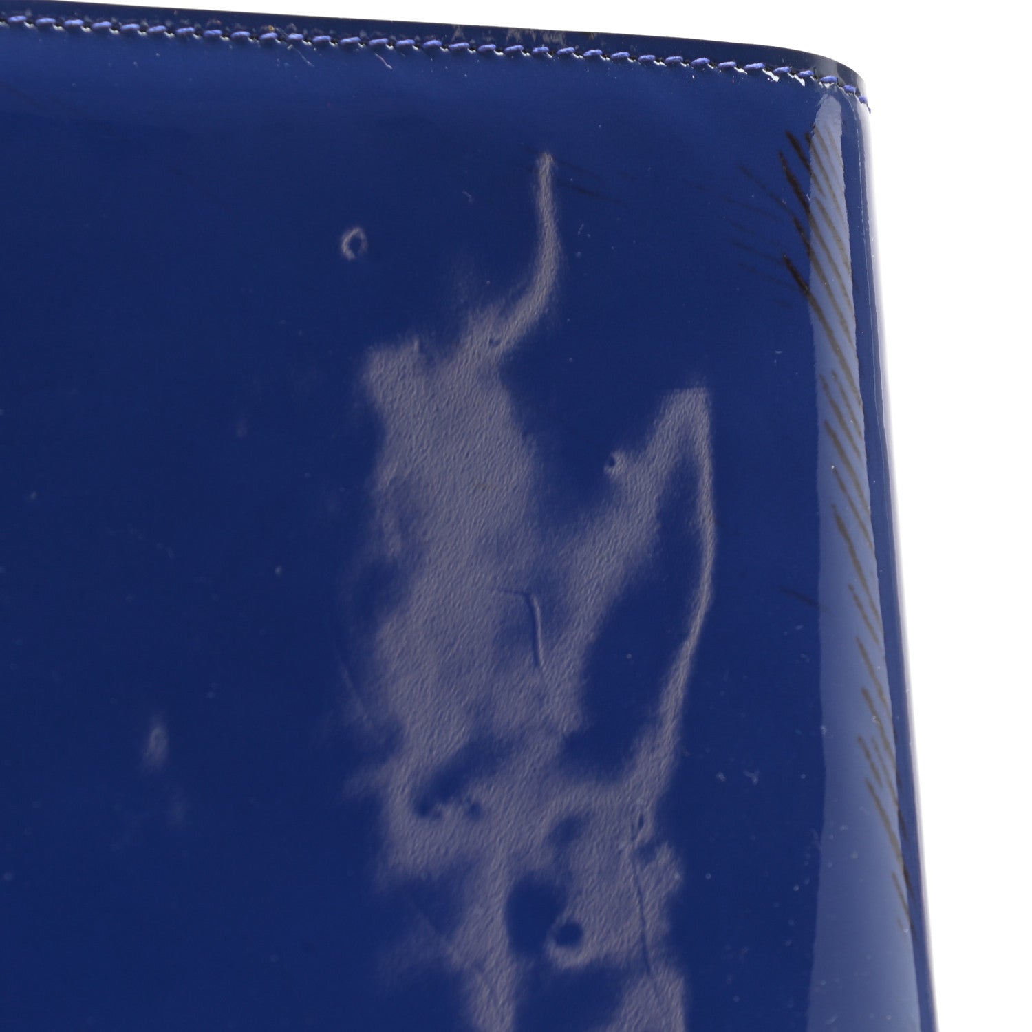Saint Laurent Patent Calfskin Monogram Large Belle De Jour Clutch Royal Blue 11 of 12