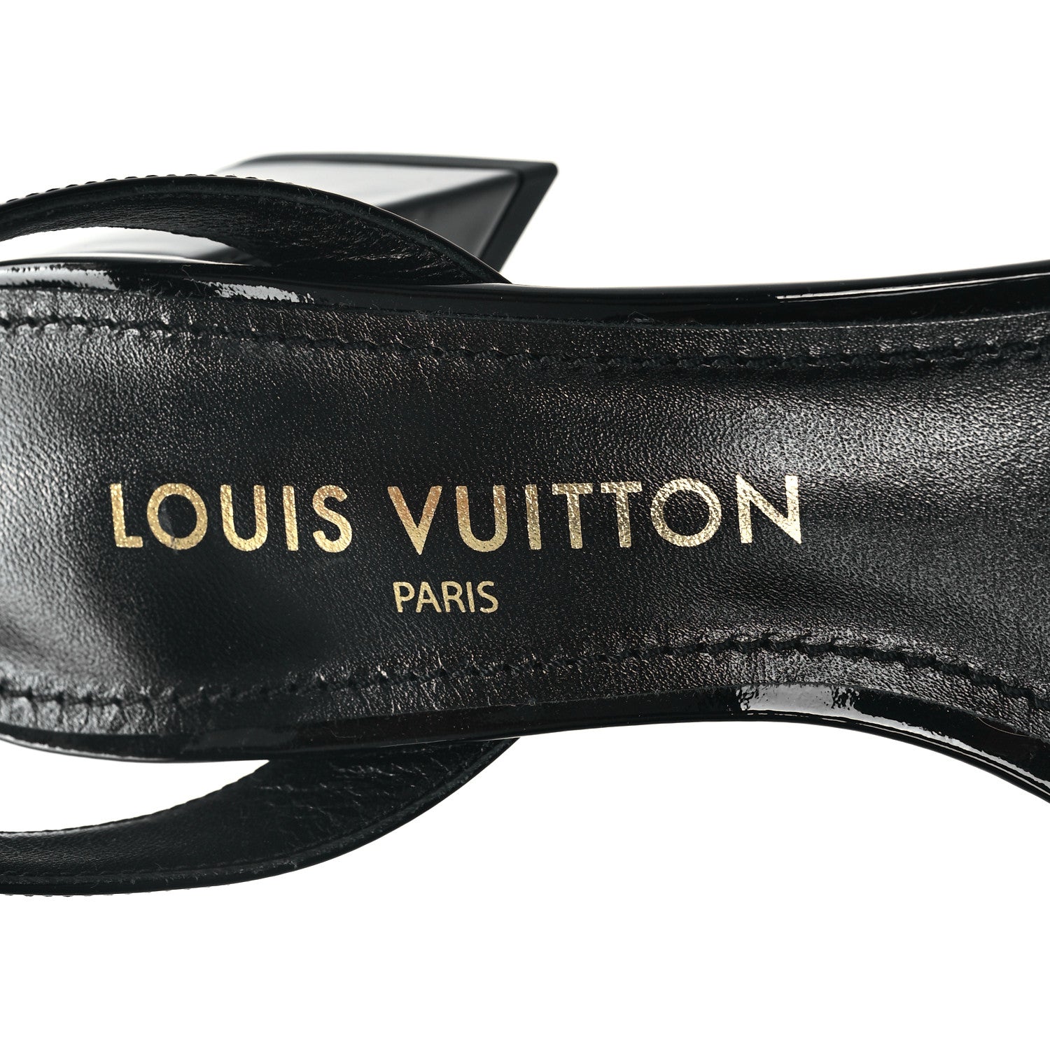 Louis Vuitton Patent Calfskin Shake Sandals 38 Black 7 of 8
