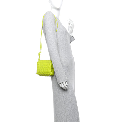 Bottega Veneta Nappa Intrecciato Mini Loop Camera Bag Acid Kiwi 2 of 9