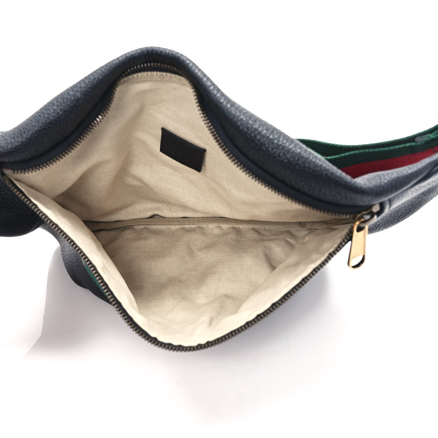 Grained Calfskin Logo Belt Bag Black