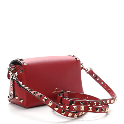 Valentino Garavani Vitello Mini Rockstud Crossbody Bag Rosso Valentino 3 of 9