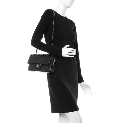 Chanel Lambskin Quilted Medium Double Flap Black 3 of 10