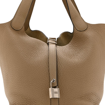 Hermes Taurillon Clemence Picotin Lock 22 MM Trench 8 of 10