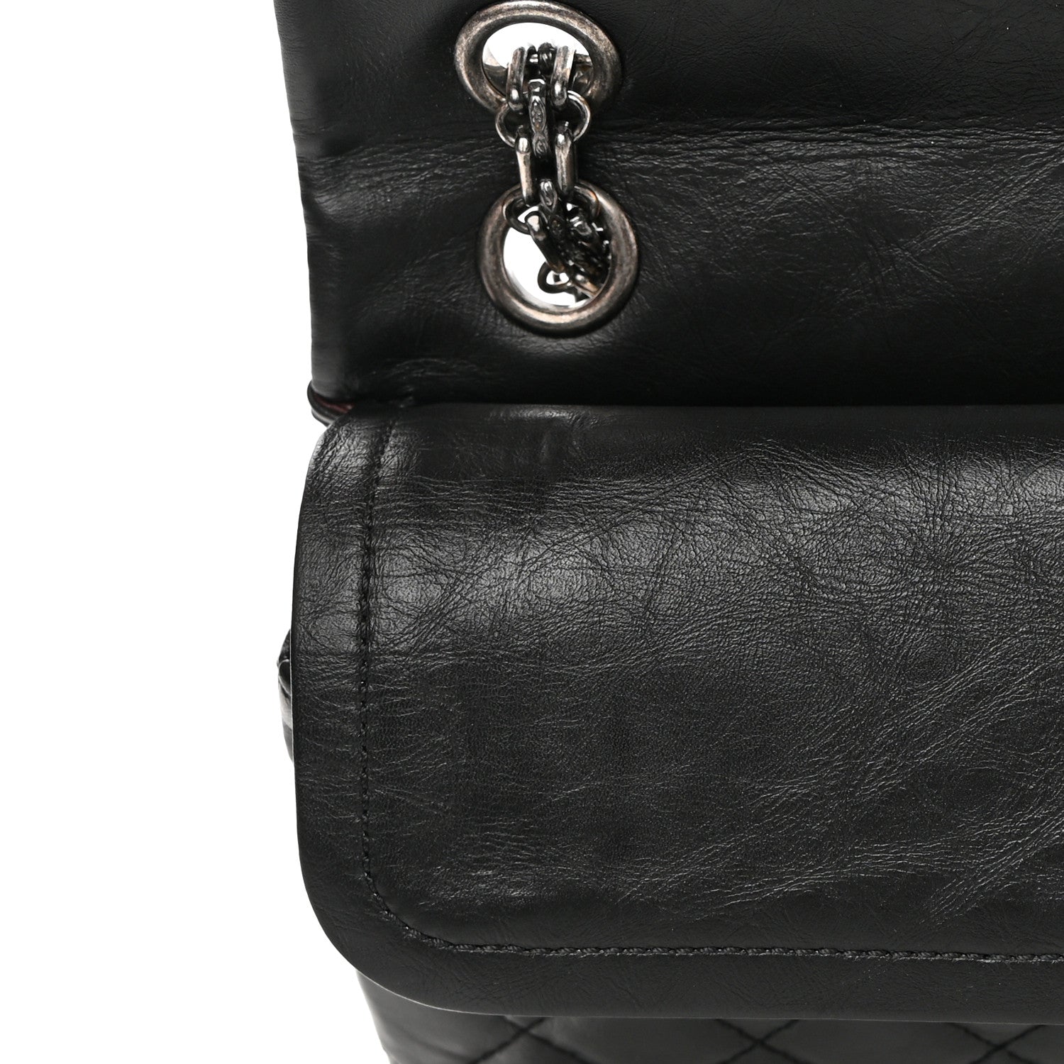 Chanel Aged Calfskin Quilted 2.55 Reissue 225 Flap Black 11 of 15