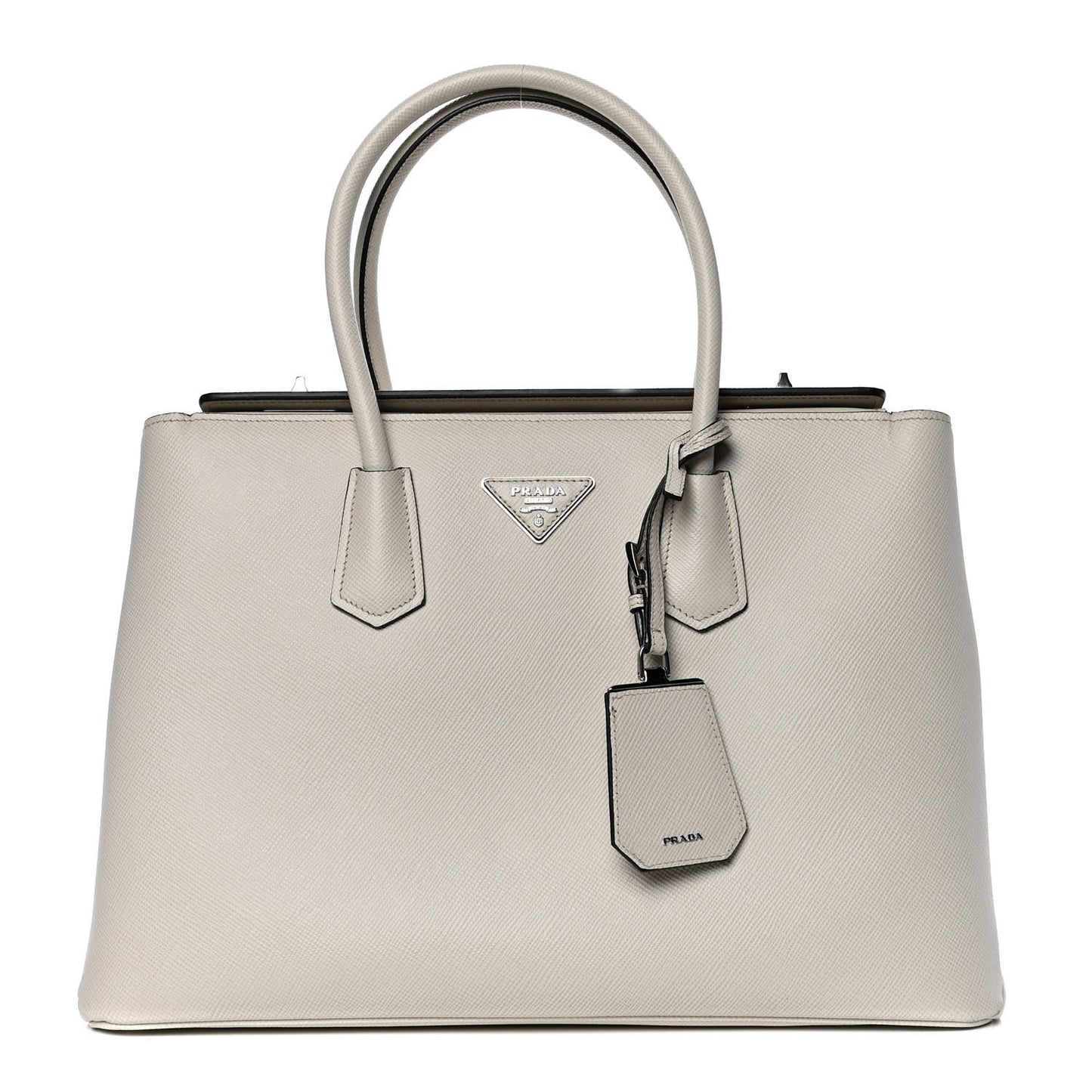 Saffiano Cuir Twin Tote Talco