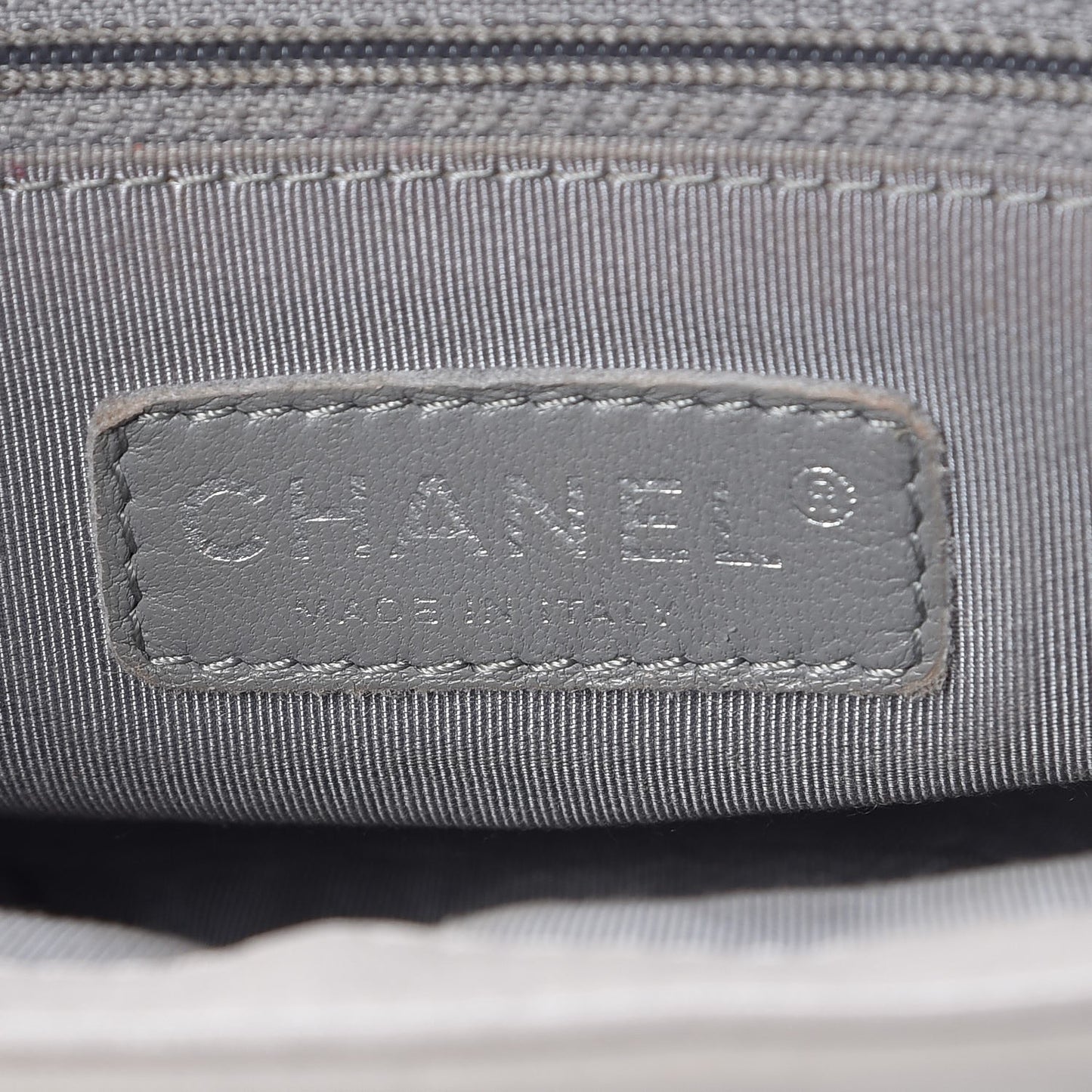 Washed Lambskin Quilted Mini Chain Around Messenger Grey