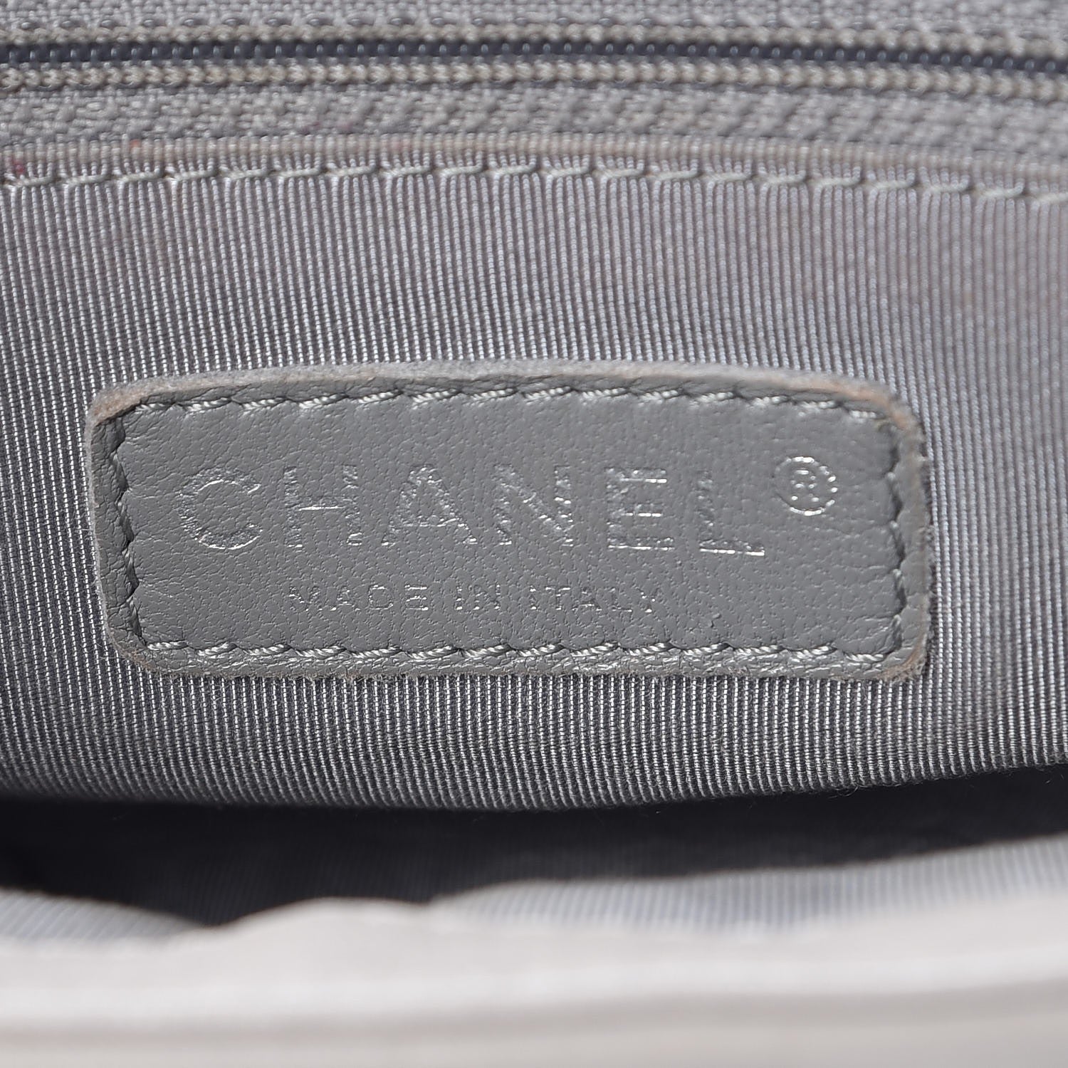 Chanel Washed Lambskin Quilted Mini Chain Around Messenger Grey 6 of 7
