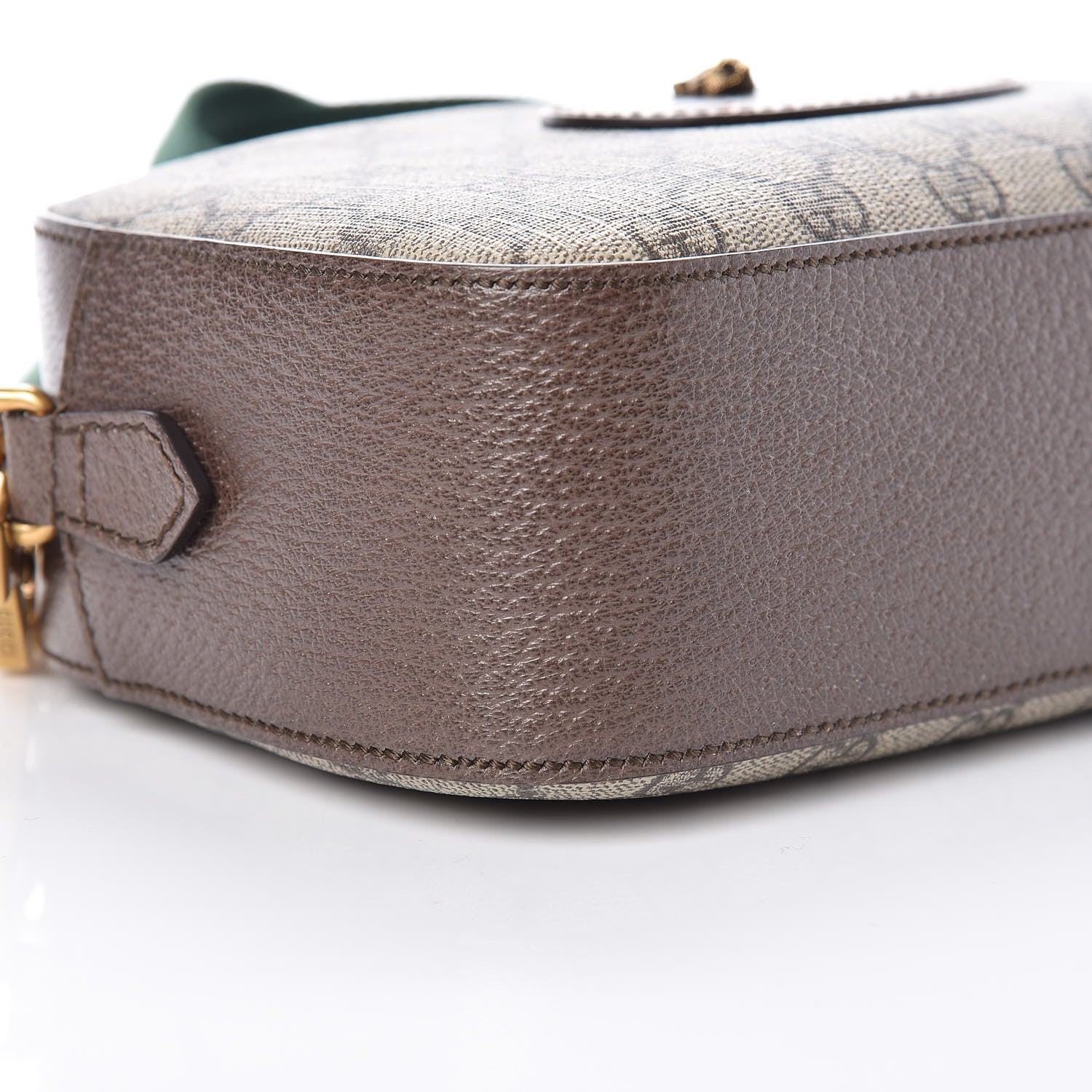 Gucci GG Supreme Monogram Web Neo Vintage Shoulder Bag Beige New Acero Crop 8 of 11