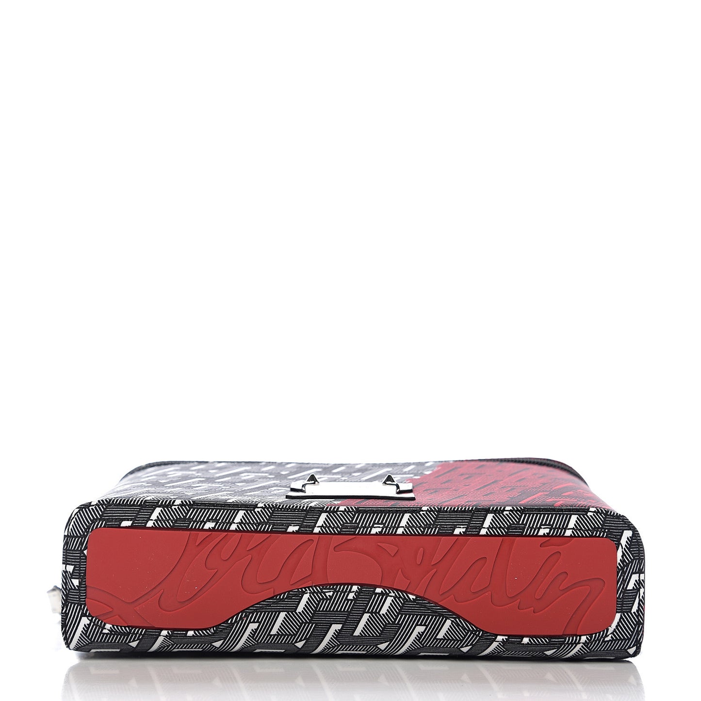 Calfskin CL Monogrammed Kypipouch Top Handle Messenger Bag Snow Black Multicolor