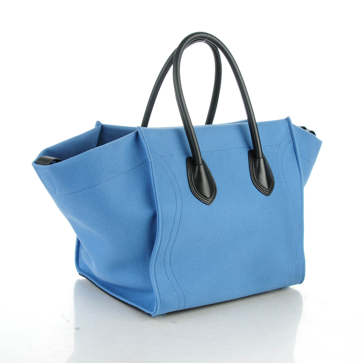 Celine Cotton Canvas Medium Phantom Luggage Blue 3 of 8