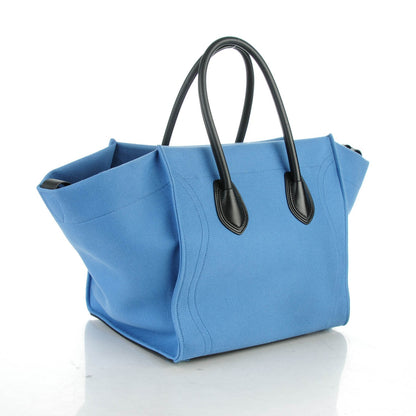 Celine Cotton Canvas Medium Phantom Luggage Blue 3 of 8