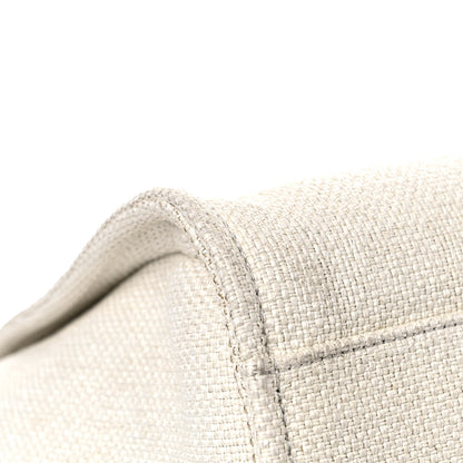 Chanel Woven Straw Raffia Medium Deauville Tote White Navy 7 of 12