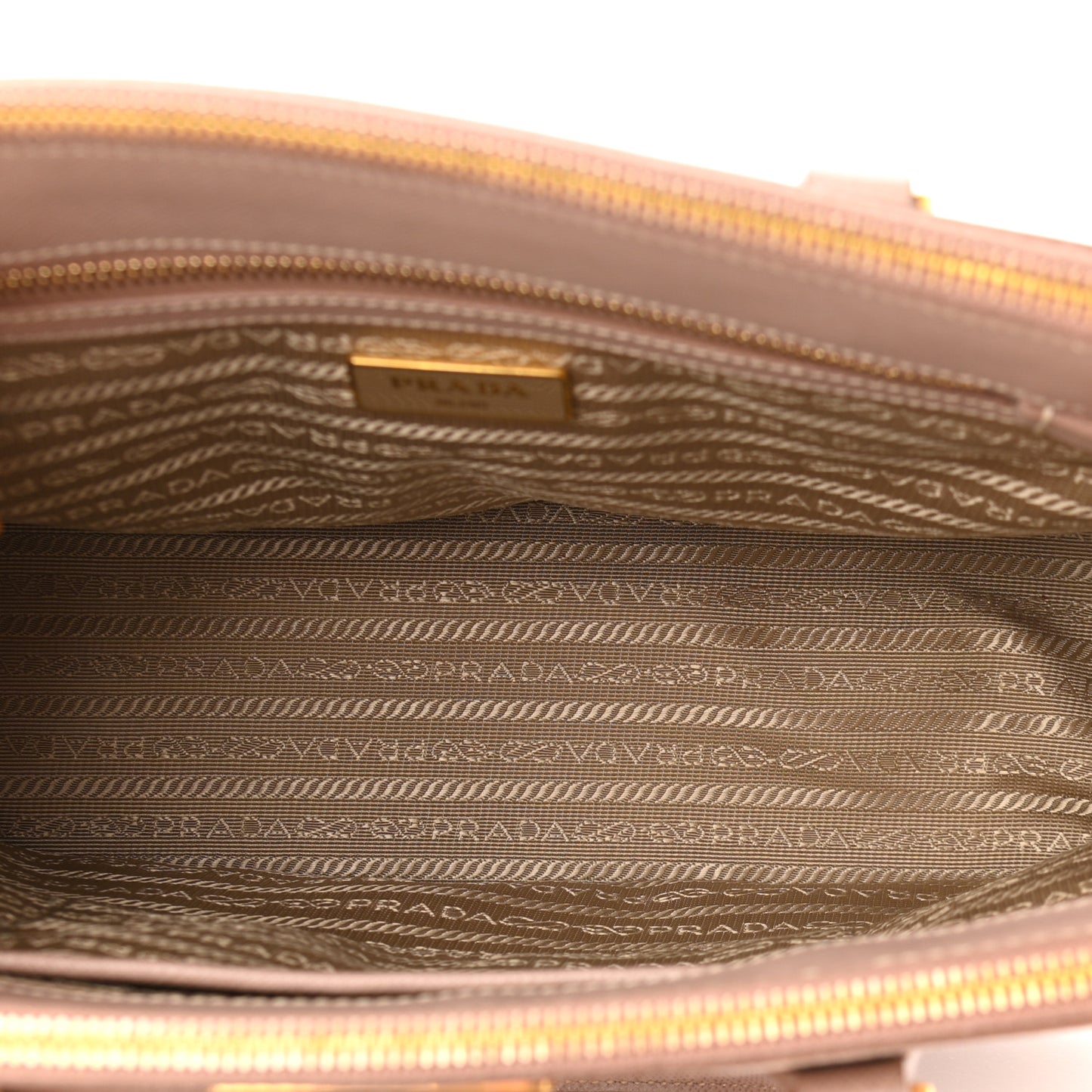Saffiano Small Galleria Double Zip Tote Cammeo
