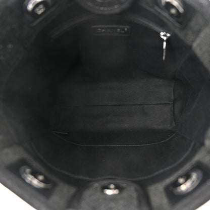 Chanel Lurex Boucle Mini Deauville Tote Black 5 of 10