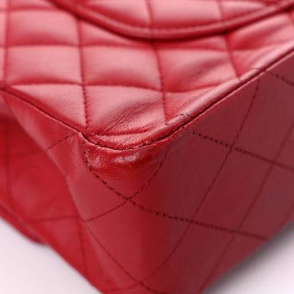 Chanel Lambskin Quilted Medium Double Flap Red 10 of 20