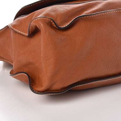 Chloe Sheepskin Large Marcie Lock Satchel Armagnac 8 of 11