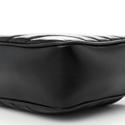 Saint Laurent Calfskin Matelasse Monogram Monochrome Lou Camera Bag Black 10 of 12