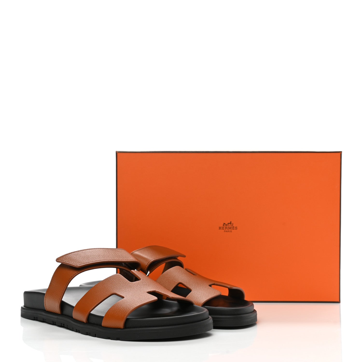 Hermes Epsom Womens Chypre Sandals 39.5 Natural 9 of 9