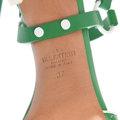 Valentino Garavani Nappa Free Rockstud Spike 105mm Ankle Strap Sandals 37 Peppermint 7 of 10