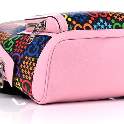 Gucci GG Supreme Monogram Psychedelic Small Day Backpack Black Multicolor Sugar Pink 9 of 10