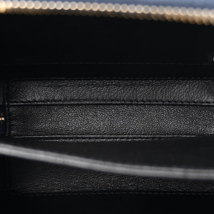 Chanel Caviar Quilted Small CC Filigree Vanity Case Navy Black 5 of 11