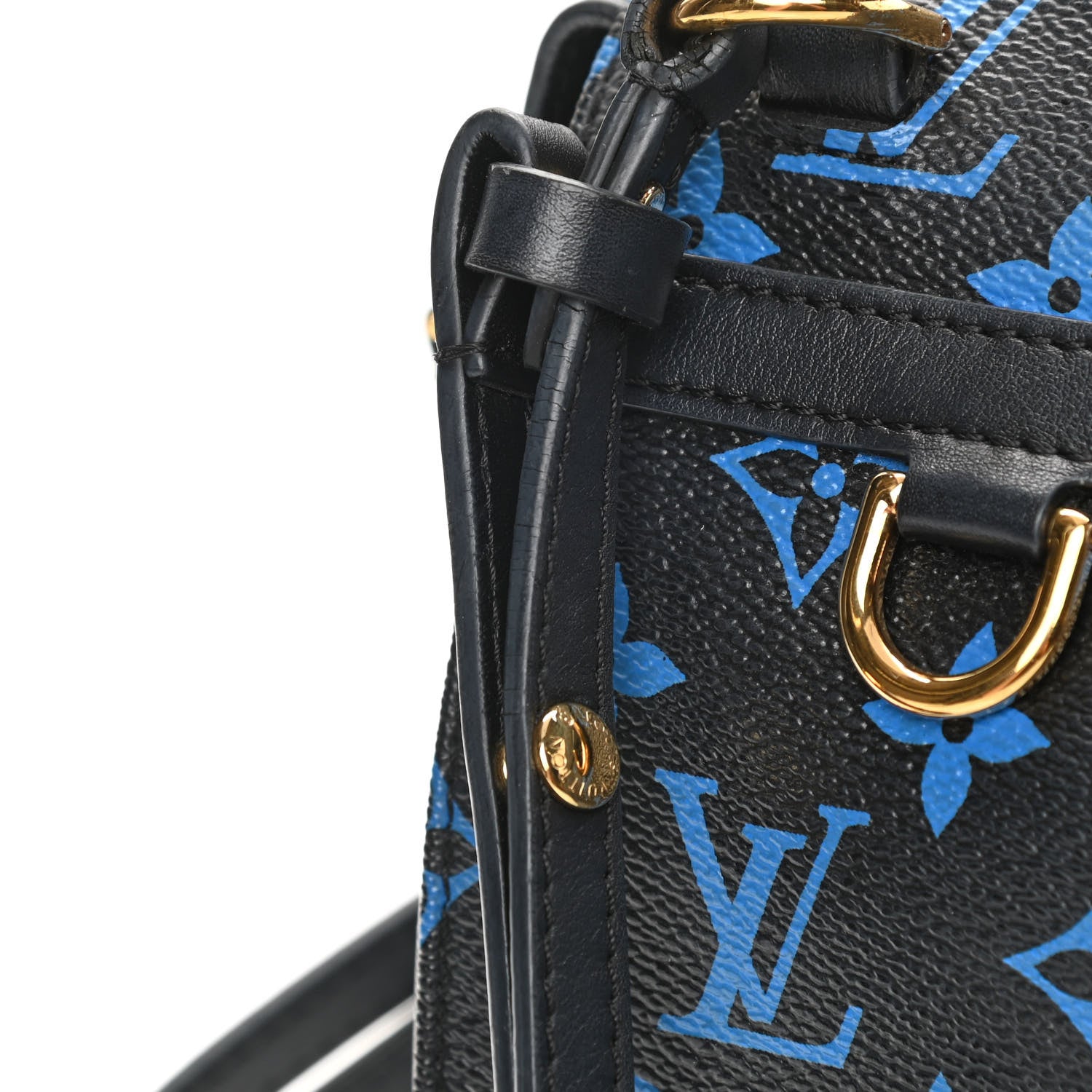 Louis Vuitton Colored Monogram Speedy Amazon PM Blue Black 10 of 14