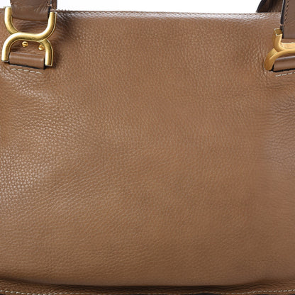 Chloe Calfskin Braided Medium Marcie Satchel Nut 9 of 9