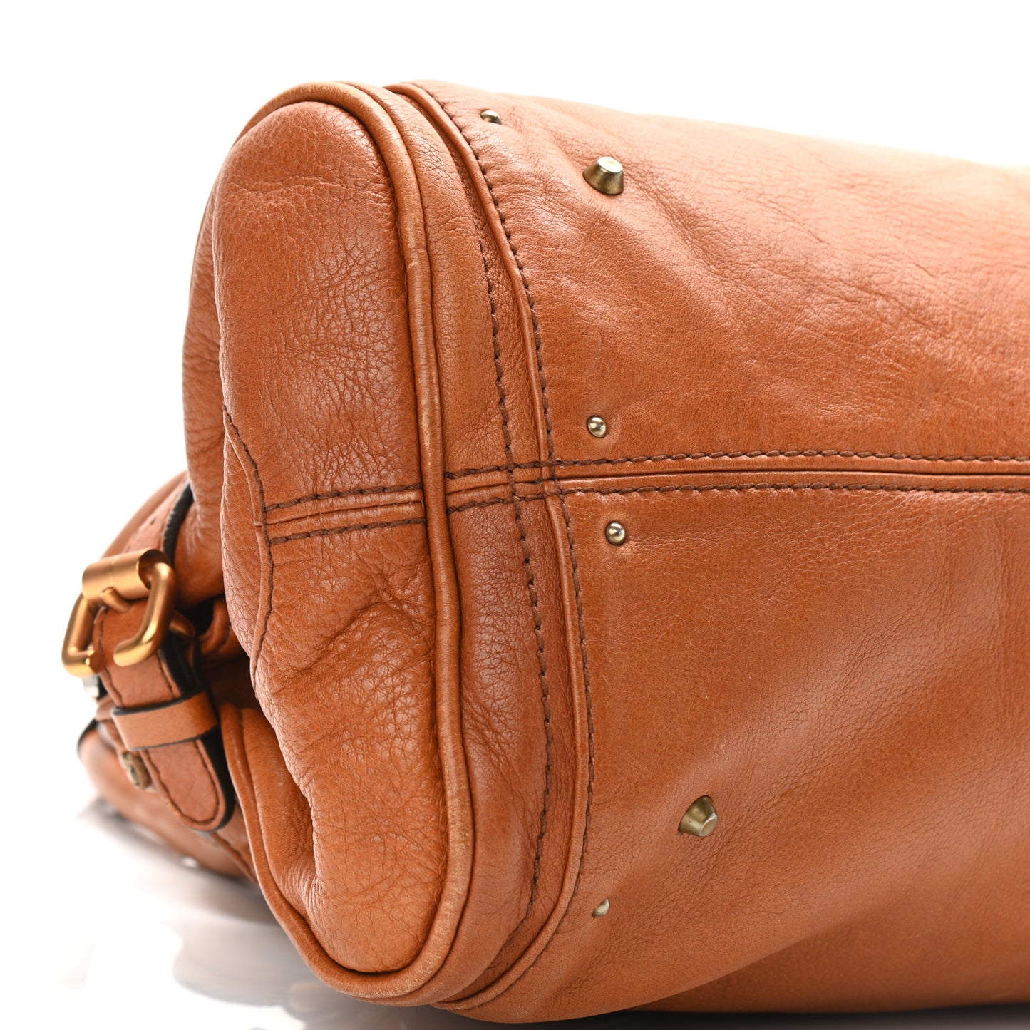 Calfskin Medium Paddington Satchel Tan