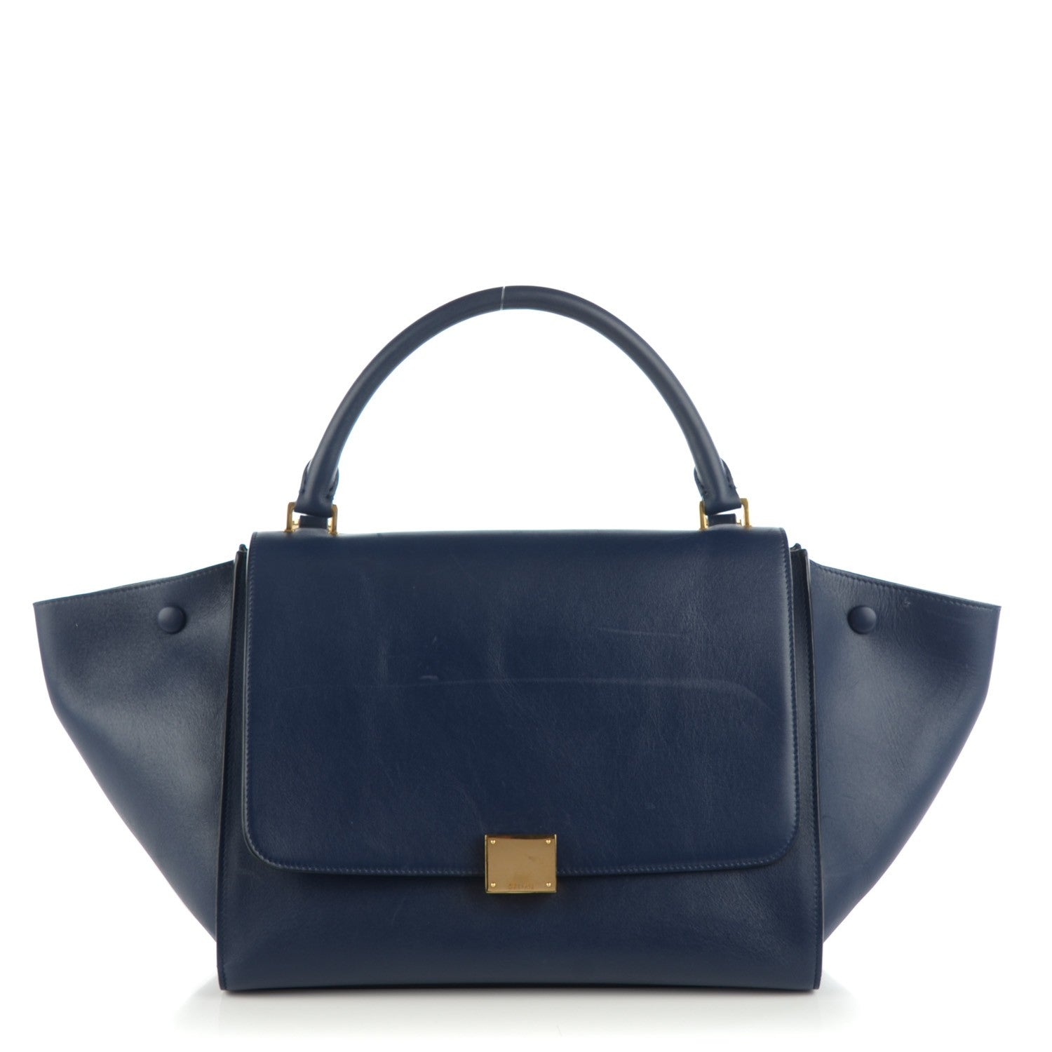 Celine Smooth Calfskin Medium Trapeze Indigo 1 of 8