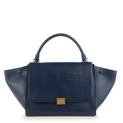 Celine Smooth Calfskin Medium Trapeze Indigo 1 of 8