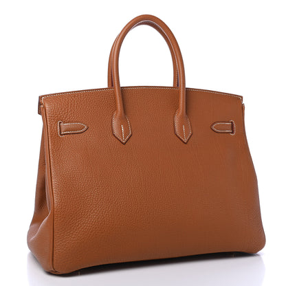 Hermes Togo Birkin 35 Gold 2 of 9