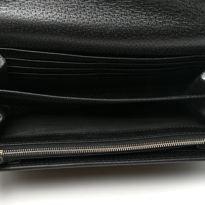 Gucci Jacquard Black Denim GG Monogram Mini Dionysus Chain Wallet Black Ivory 5 of 9