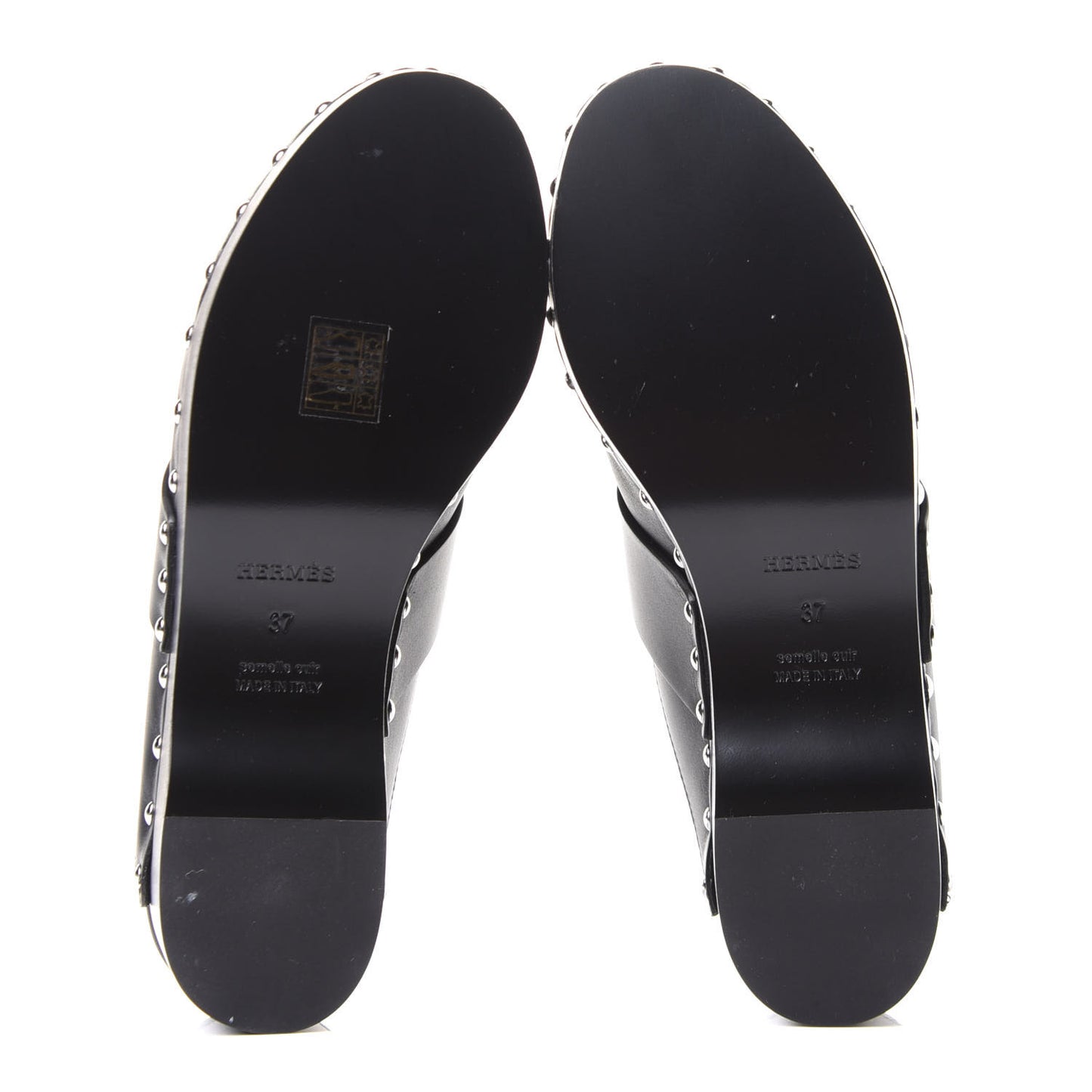 Calfskin Calya Mules 37 Black