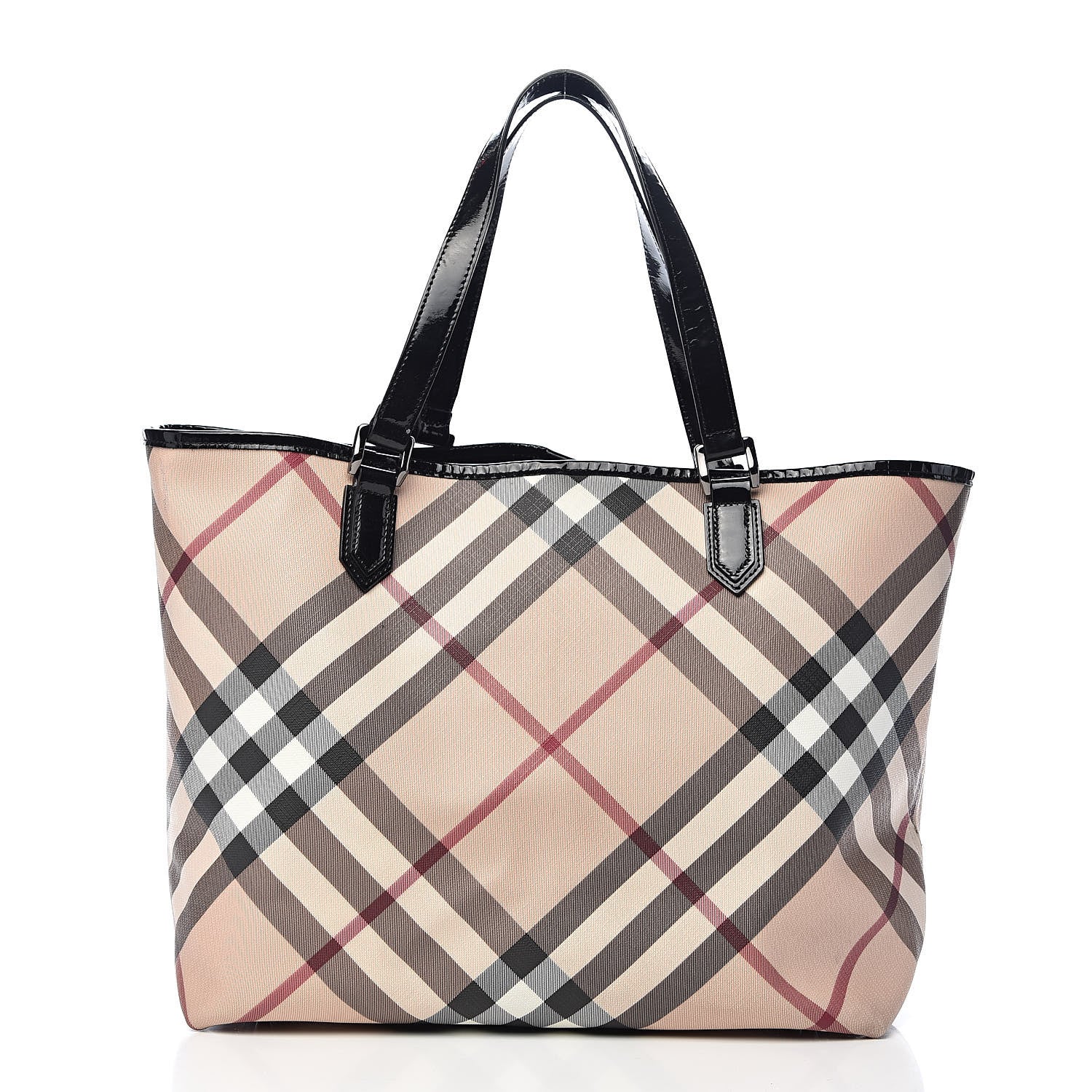 Burberry Supernova Check Large Nickie Tote Black 3 of 14