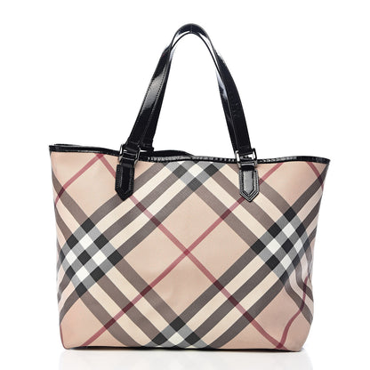 Burberry Supernova Check Large Nickie Tote Black 3 of 14