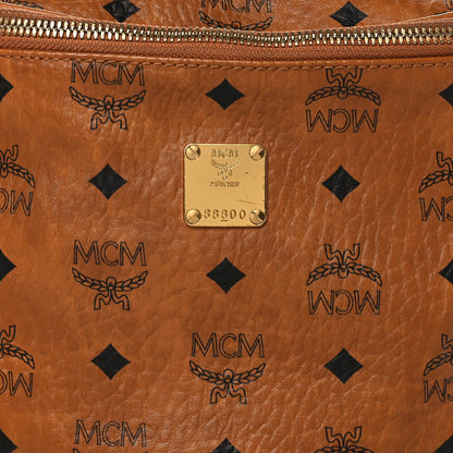 MCM Visetos Medium Fusten Belt Bag Cognac 7 of 9