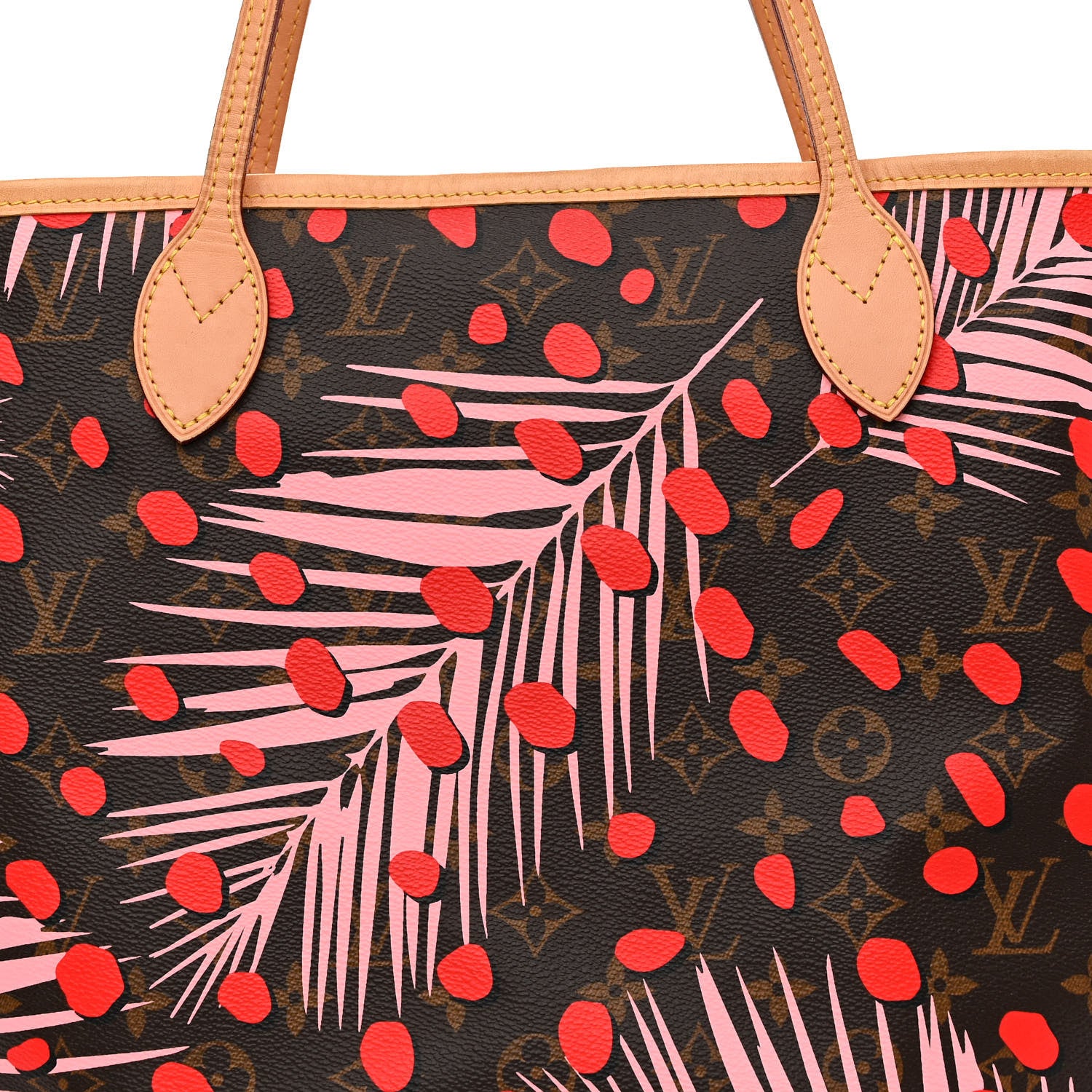Louis Vuitton Monogram Jungle Dots Neo Neverfull MM Sugar Pink Poppy 9 of 11