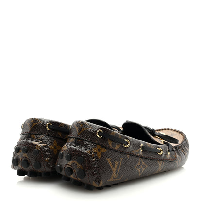 Louis Vuitton Patent Reverse Monogram Gloria Loafers 37 4 of 7