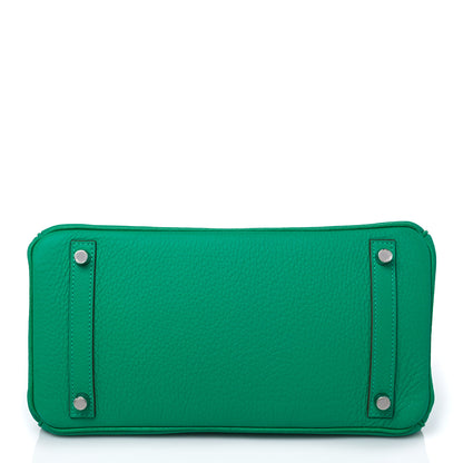Hermes Taurillon Clemence Birkin 30 Menthe 5 of 31