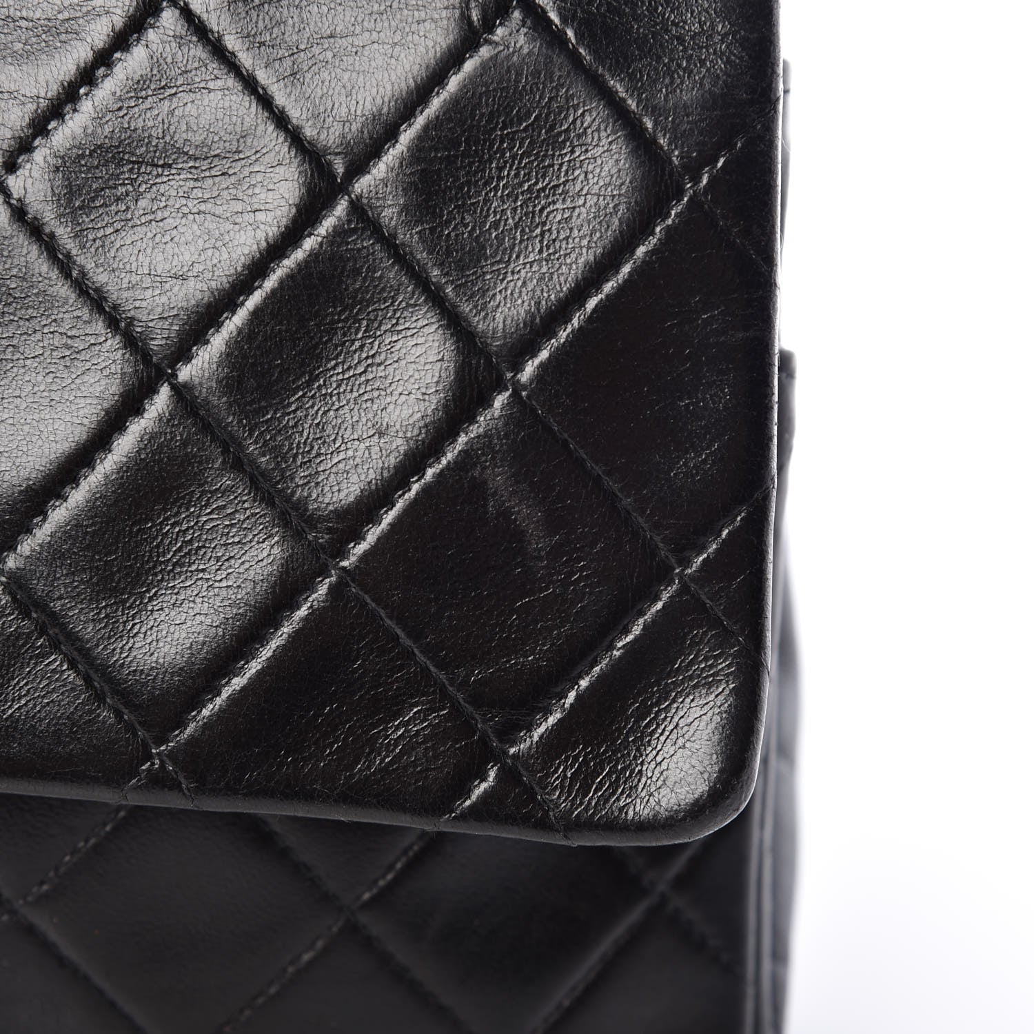 Chanel Lambskin Quilted Medium Double Flap Black 15 of 15