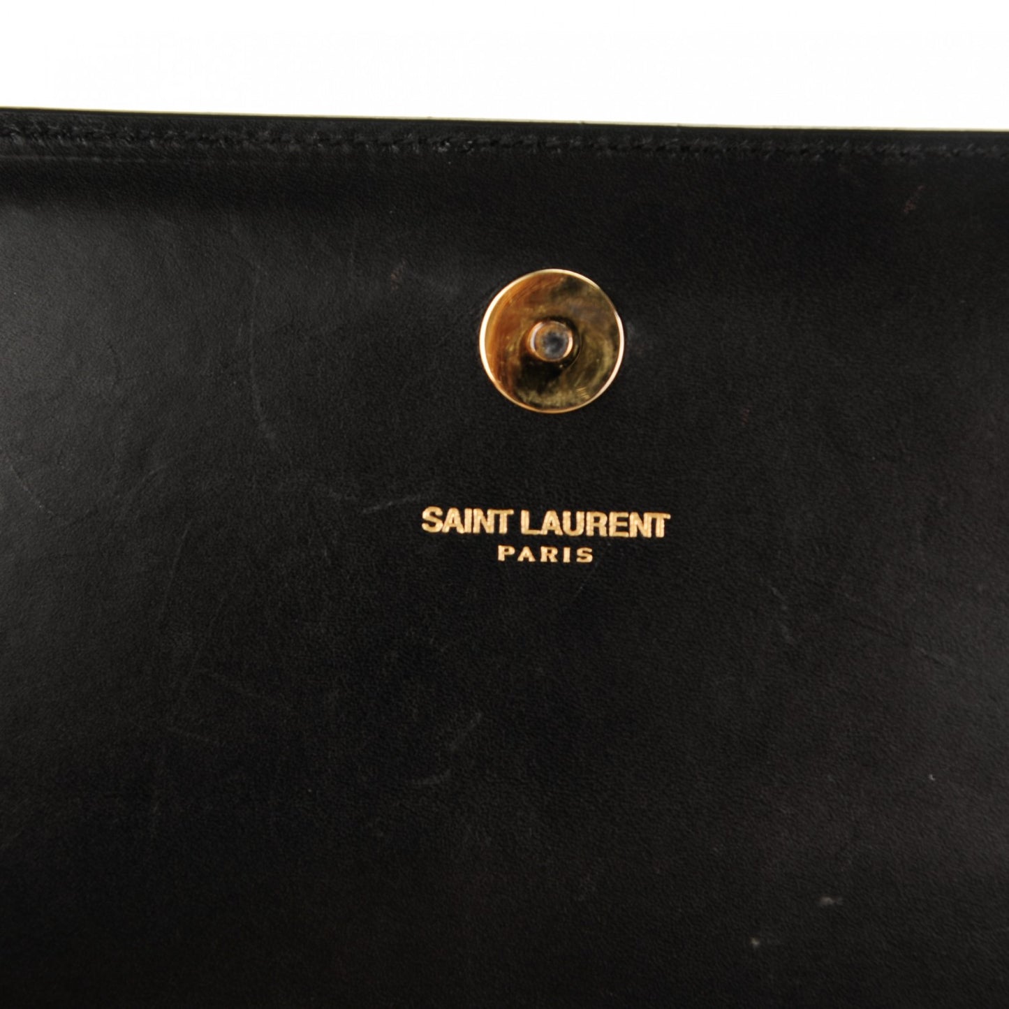 Calfskin Classic Monogram Clutch Black