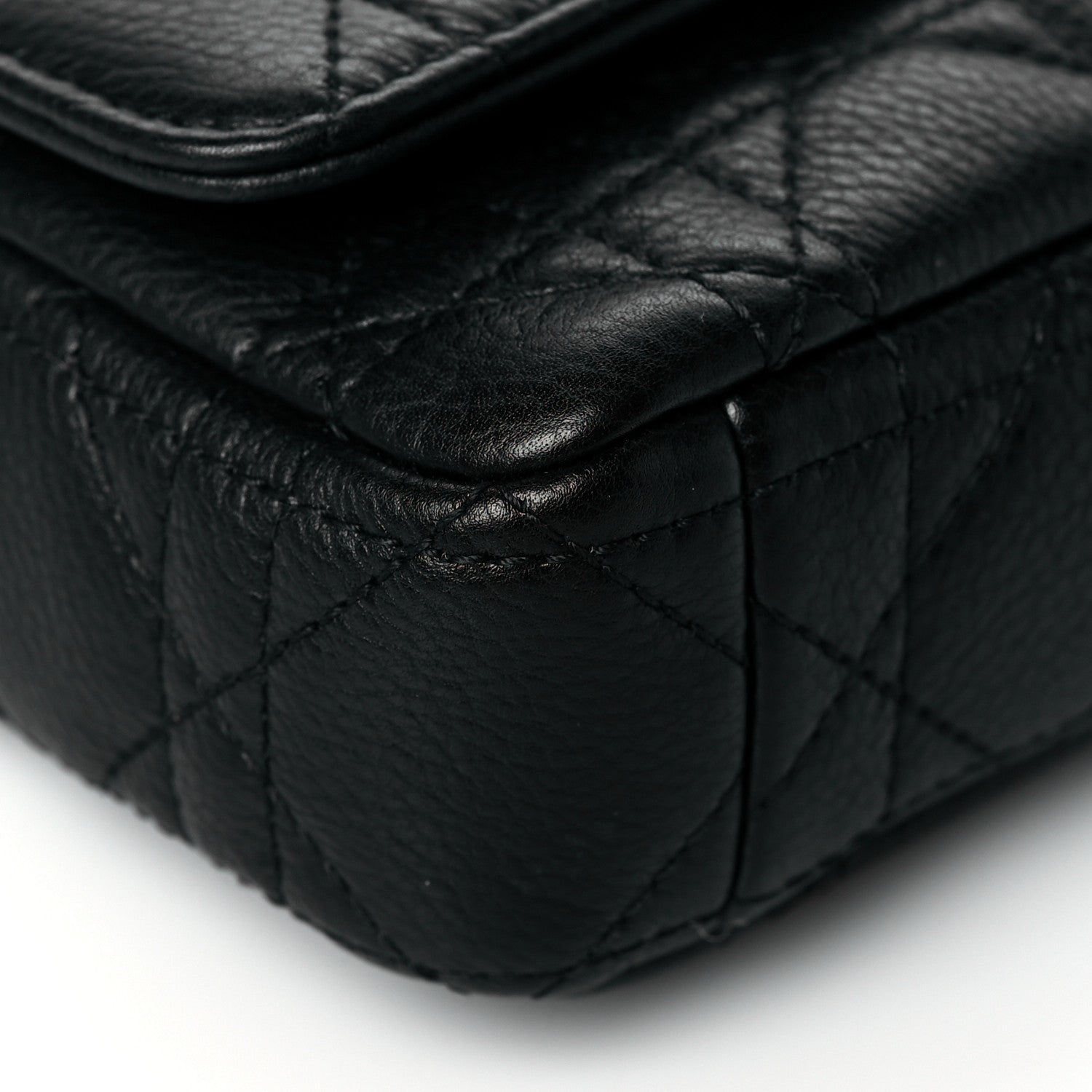 Christian Dior Supple Calfskin Cannage Caro Pouch with Chain Black 8 of 10