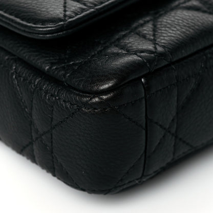 Christian Dior Supple Calfskin Cannage Caro Pouch with Chain Black 8 of 10