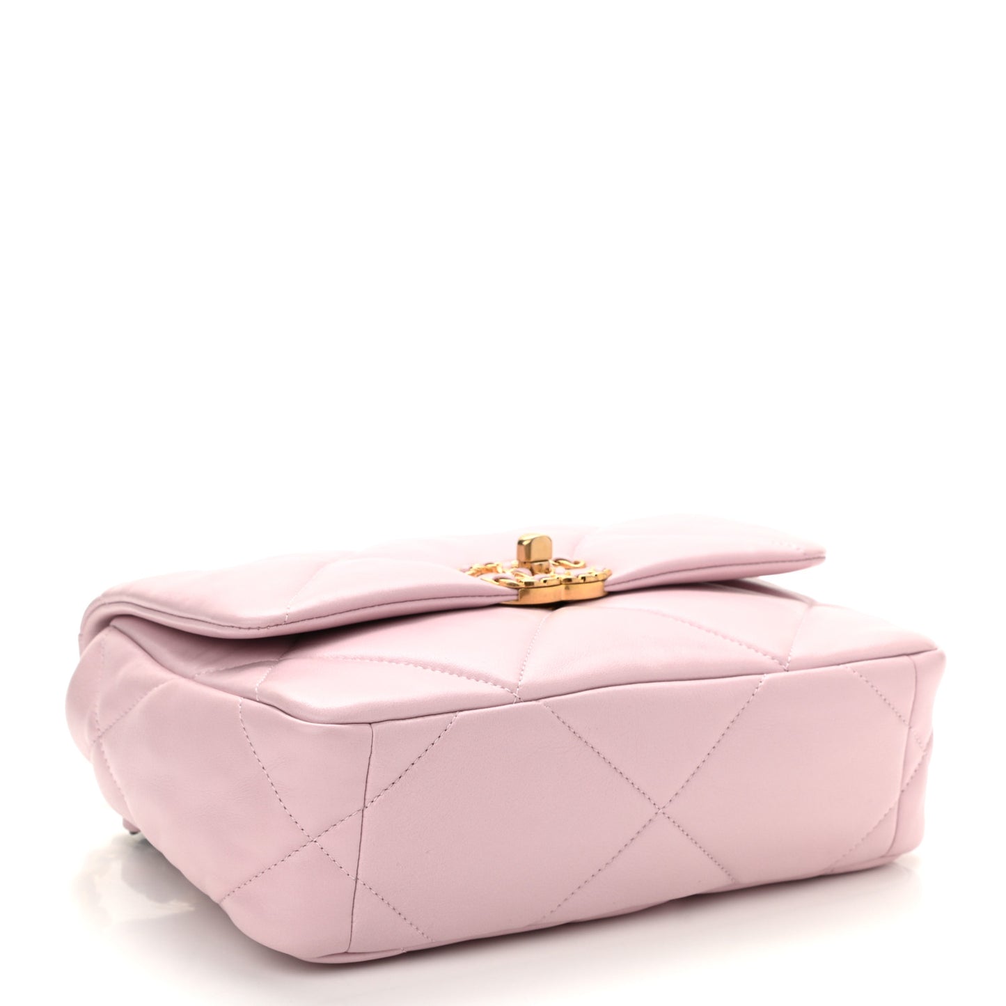Lambskin Quilted Medium Chanel 19 Flap Light Pink