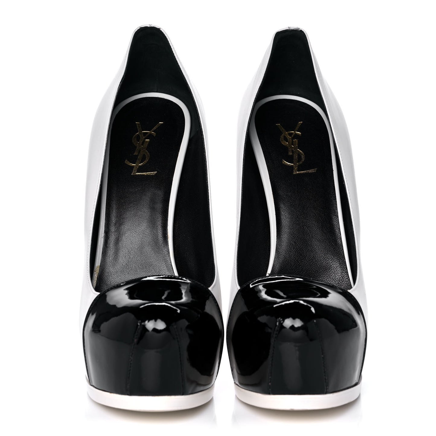 Calfskin Vitello Vernice Tribtoo 105 Pumps 41 Porcellana Black