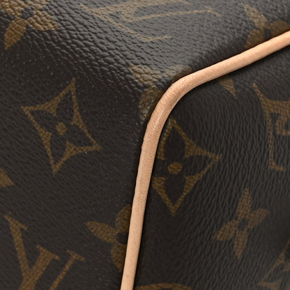 Louis Vuitton Monogram Speedy Bandouliere 20 Black 7 of 9